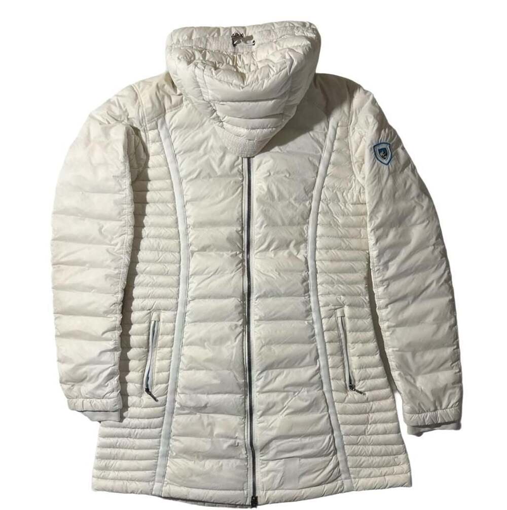 Kuhl Spyfire Projekt Goose Down Parka Jacket Womens Size S White Hooded Puffer C